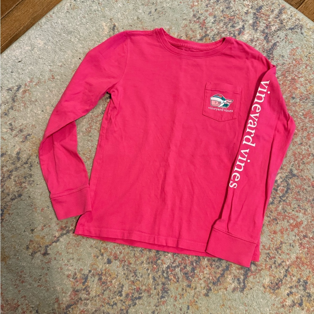 Vineyard Vines Kids Pink Long Sleeve Shirt